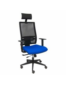 Cadeira de escritório com apoio para a cabeça P&C B10CRPC Azul