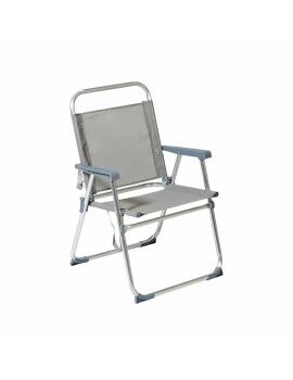 Cadeira de Praia 22 mm Cinzento Alumínio 52 x 56 x 80 cm (52 x 56 x 80 cm)