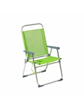 Cadeira de Praia 22 mm Verde Alumínio 52 x 56 cm (52 x 56 x 92 cm)