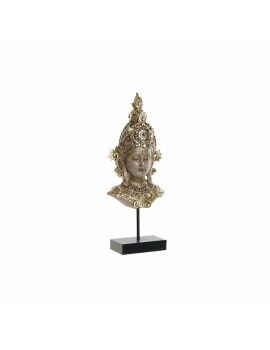 Figura Decorativa DKD Home Decor Castanho Dourado Buda Oriental 15 x 7 x 38 cm