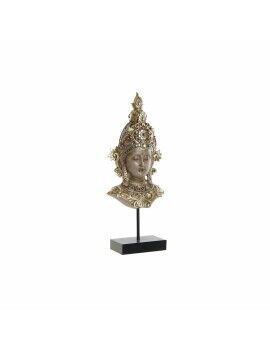 Figura Decorativa DKD Home Decor Marrón Dorado Buda Oriental 15 x 7 x 38 cm