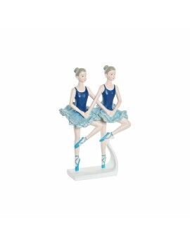 Figura Decorativa DKD Home Decor Azul Romântico Bailarina Ballet 14 x 7,5 x 21,5 cm