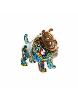 Figura Decorativa DKD Home Decor 21 x 16 x 20,5 cm Dorado Bulldog Multicolor