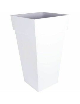 Vaso EDA 13639 Branco Polipropileno Plástico Quadrado 43,3 x 43,3 x 80 cm