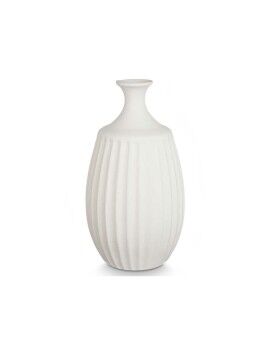 Vaso Estreito Branco Cerâmica 27 x 48 x 27 cm