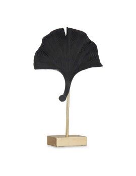 Figura Decorativa Flor Negro poliresina (8 x 37 x 24,5 cm)