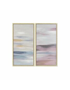 Cuadro DKD Home Decor 50 x 4 x 100 cm Abstracto Moderno (2 Unidades)