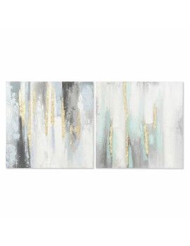 Cuadro DKD Home Decor Abstracto 80 x 3 x 80 cm Moderno (2 Unidades)