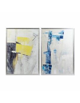 Cuadro DKD Home Decor Abstracto 70 x 3 x 100 cm Urbano (2 Unidades)