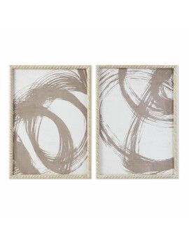 Cuadro DKD Home Decor 50 x 2,5 x 70 cm Abstracto Moderno (2 Unidades)