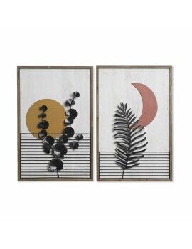 Cuadro DKD Home Decor 51 x 3 x 76,5 cm Luna Escandinavo (2 Unidades)