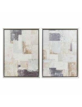 Cuadro DKD Home Decor Abstracto 60 x 3 x 80 cm Moderno (2 Unidades)