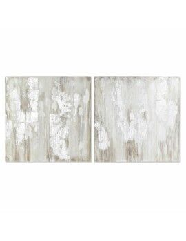 Cuadro DKD Home Decor 100 x 3,7 x 100 cm Abstracto Moderno (2 Unidades)