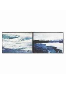 Pintura DKD Home Decor Mar e oceano 122,5 x 4,5 x 83 cm (2 Unidades)