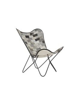 Cadeira de Sala de Jantar DKD Home Decor Branco Preto Bege Cinzento 74 x 70 x 90 cm