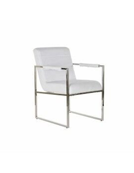 Cadeira DKD Home Decor Poliéster Aço Branco (56 x 68 x 92 cm)