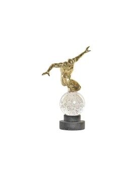 Figura Decorativa DKD Home Decor Cristal Dorado Resina Hombre (28 x 12 x 38 cm)