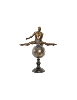 Figura Decorativa DKD Home Decor Dorado Resina Gimnasta Moderno (36 x 19 x 46 cm)