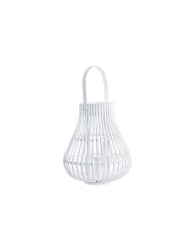 Farol DKD Home Decor Blanco Multicolor Metal Bambú Cristal Urbano 30 x 40 cm 29 x 29 x 34 cm