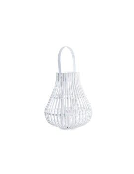 Lanterna DKD Home Decor Branco Multicolor Metal Bambu Cristal Urbana 30 x 40 cm 29 x 29 x 34 cm