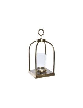 Farol DKD Home Decor Cristal Dorado Aluminio (19 x 19 x 43 cm)