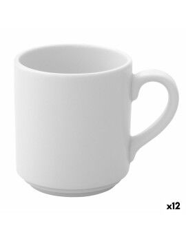 Taza Ariane Prime Café Cerámica Blanco (90 ml) (12 Unidades)