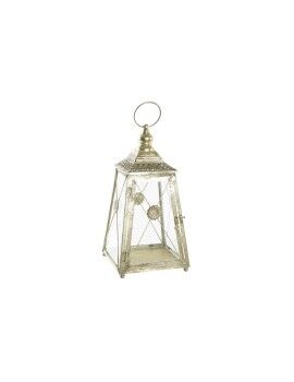 Farol DKD Home Decor Cristal Dorado Metal (18 x 18 x 36 cm)