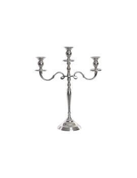 Candelabro DKD Home Decor Plateado Aluminio (34 x 12 x 41 cm) (3 Piezas)