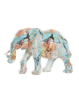 Figura Decorativa DKD Home Decor Elefante Resina Multicolor (37,5 x 17,5 x 26 cm)