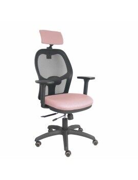 Cadeira de escritório com apoio para a cabeça P&C B3DRPCR Cor de Rosa