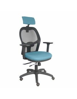 Cadeira de escritório com apoio para a cabeça P&C B3DRPCR Azul celeste
