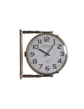 Relógio de Parede DKD Home Decor Cristal Dourado Branco Ferro (36 x 9 x 38 cm)