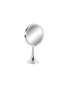 Espelho de Aumento com LED DKD Home Decor Prateado Metal 20 x 11 x 37 cm