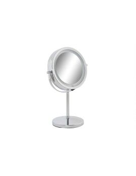 Espelho de Aumento com LED DKD Home Decor 21,5 x 13,5 x 32,5 cm Prateado Metal