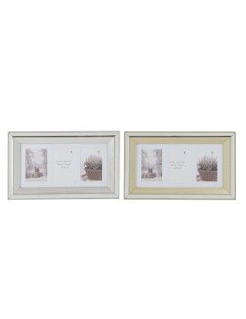 Marco de Fotos DKD Home Decor Cristal Poliestireno Dorado Plateado Tradicional 47 x 2 x 29 cm (2...