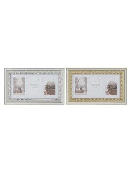 Marco de Fotos DKD Home Decor Luxury Dorado Plateado Cristal Poliestireno Tradicional 46,5 x 2 x...