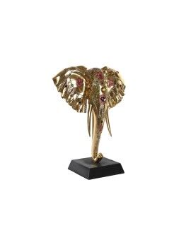 Figura Decorativa DKD Home Decor Preto Dourado Elefante Colonial 43 x 22 x 55,5 cm