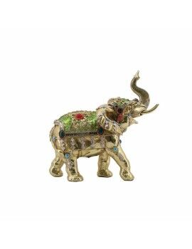 Figura Decorativa DKD Home Decor Dourado Elefante Moderno 24 x 12 x 23,5 cm