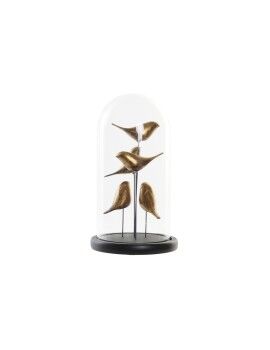 Figura Decorativa DKD Home Decor Cristal Resina Pájaros (17 x 17 x 32 cm)