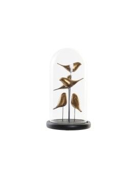 Figura Decorativa DKD Home Decor Cristal Resina Pássaros (17 x 17 x 32 cm)
