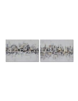 Cuadro DKD Home Decor 120 x 2,8 x 80 cm Abstracto Loft (2 Unidades)