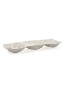 Bandeja de Aperitivos Bidasoa Ikonic Gris Plástico Melamina 28,6 x 10,9 x 3,1 cm (12 Unidades)...