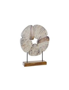 Figura Decorativa DKD Home Decor Branco Castanho Abstrato 40 x 10 x 51 cm