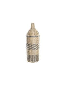 Jarrón DKD Home Decor Fibra Natural Gris (20 x 20 x 60 cm)