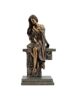 Figura Decorativa DKD Home Decor 17 x 11 x 32,50 cm Mujer Cobre