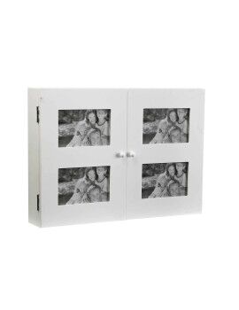 Armário para chaves Versa Wte Branco Madeira 8,5 x 33 x 46 cm