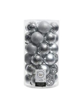 Bolas de Navidad Decoris 37 Piezas Plateado Plata Ø 6 cm