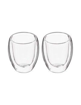 Juego de Tazas de Café Secret de Gourmet Cristal Transparente (7 cl)