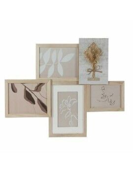 Marco de Fotos DKD Home Decor 53 x 2,4 x 39,5 cm Cristal Natural Shabby Chic