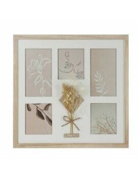 Marco de Fotos DKD Home Decor 39 x 1,2 x 33 cm Cristal Natural Shabby Chic